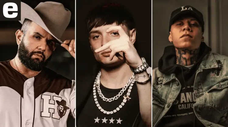 Carin León, Peso Pluma y Santa Fe Klan. (Foto: Especial / EXPRESO)