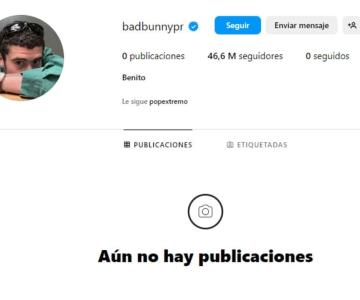 Bad Bunny desata rumores después de borrar las publicaciones de instagram