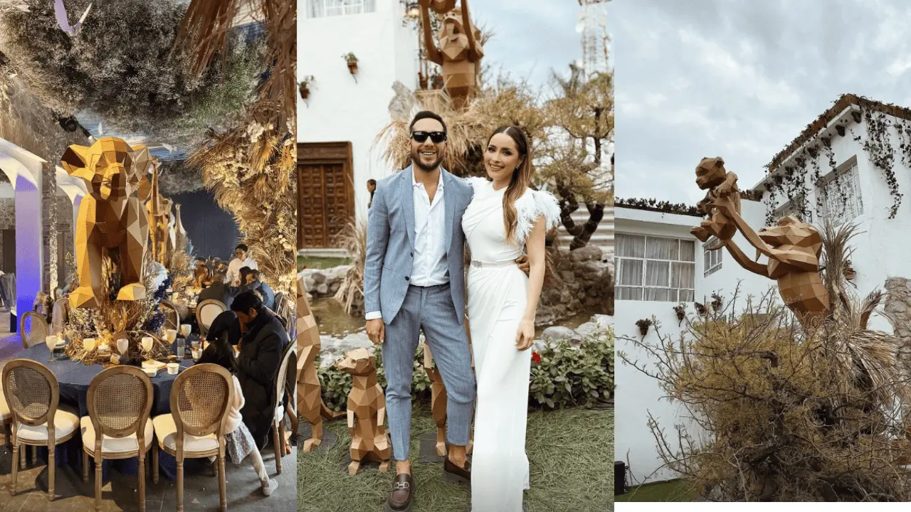Cynthia Rodríguez y Carlos Rivera celebran el bautizo de su hijo León