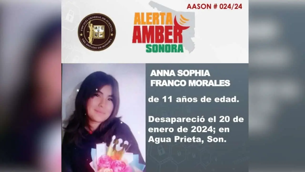 Activan Alerta Amber para localizar a menor de 11 años