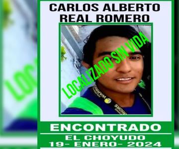 Hallan sin vida a joven guaymense que estaba desaparecido desde noviembre