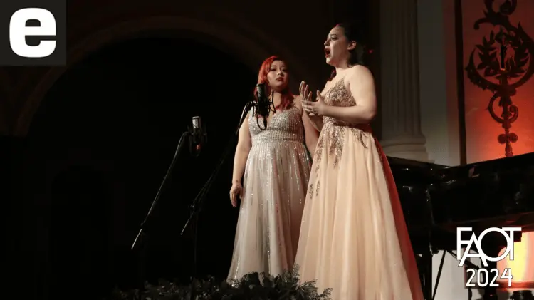 Sopranos Paula Pavlovich y Luz Divina Mejía. (Foto: John Castellón / EXPRESO)