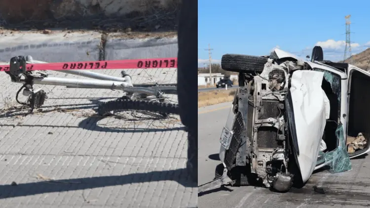 El ciclista perdió la vida tras ser embestido por el vehículo accidentado. (Foto: Jesús Ballesteros)