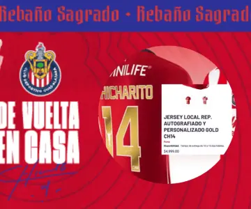 Hasta en 5 mil pesos vende Chivas el nuevo jersey de Chicharito