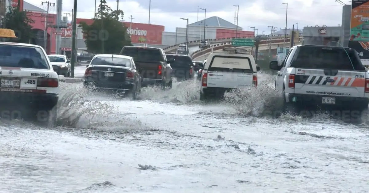 Monzón sigue afectando a Sonora; nueva tormenta acecha a Hermosillo