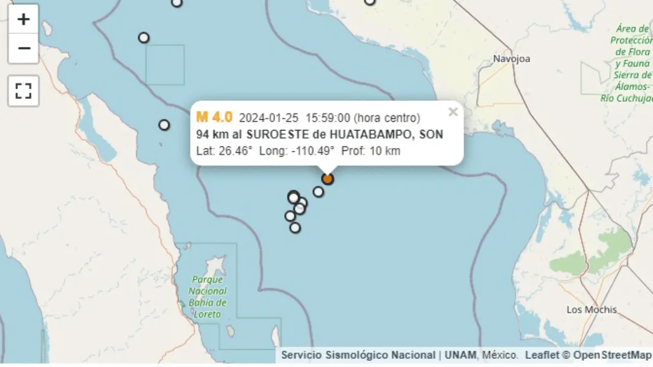 Sismo de 4.0 grados en Huatabampo no deja daños en la región: CEPC