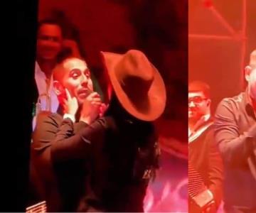 Espinoza Paz escapa de una fan que quería besarlo en pleno concierto