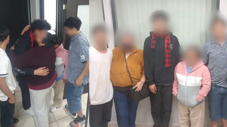 Los tres jóvenes fueron regresados sanos y salvos a sus hogares. (Foto: FGJE Sonora)