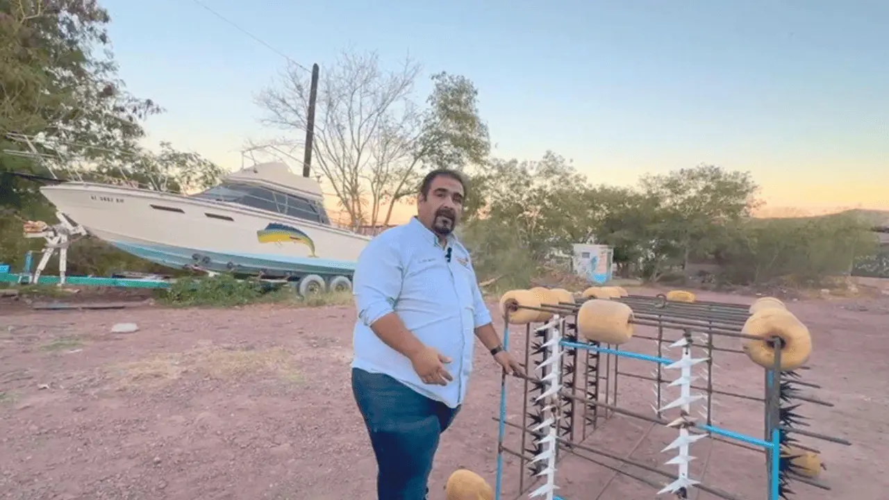 Crean jaula artesanal para proteger a pescadores de tiburones en Guaymas