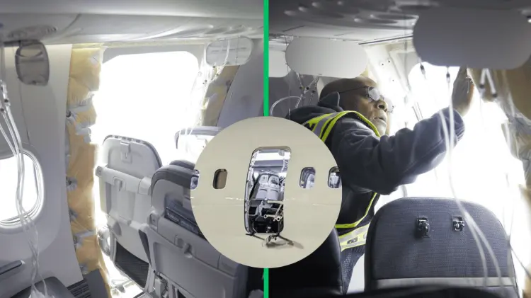 Los tornillos habrían sido retirados por empleados de Boeing. (Fotos: NTSB/Cortesía)