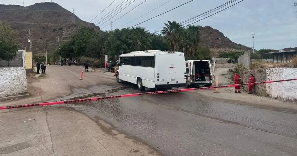 Muere mujer atropellada por camión de transporte público en Guaymas