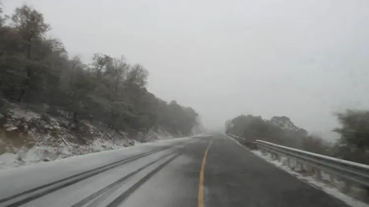 El día de ayer nevó en algunos municipios de Sonora. (Foto: Especial / EXPRESO)