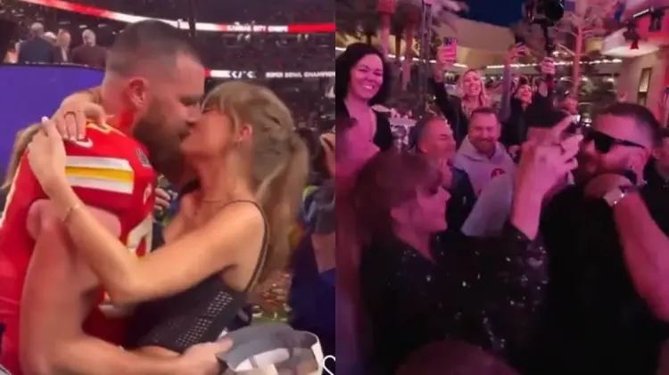 Después del juego, la pareja acudió a celebrar a un club nocturno. (Fotos: Capturas de video)