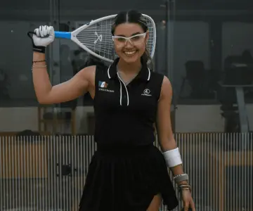 Ella es Leonela Osorio, primera sonorense en un Mundial de Raquetbol