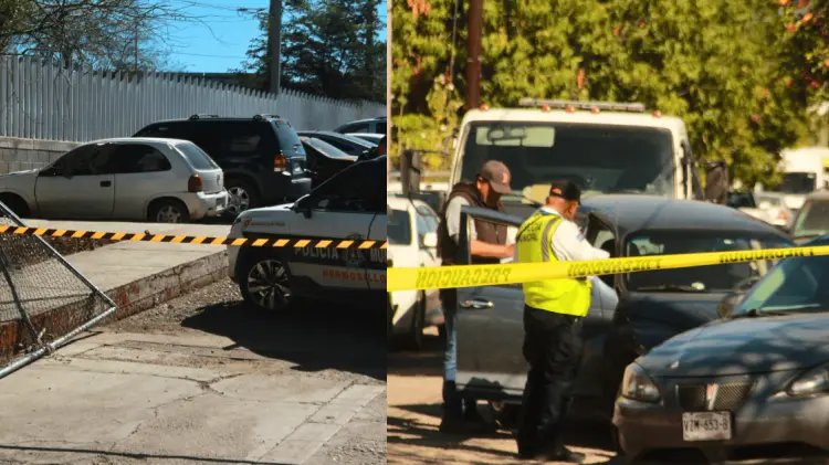 En dos puntos de Hermosillo se hallaron a conductores sin vida en sus autos. (Foto: Ramón Munguía)