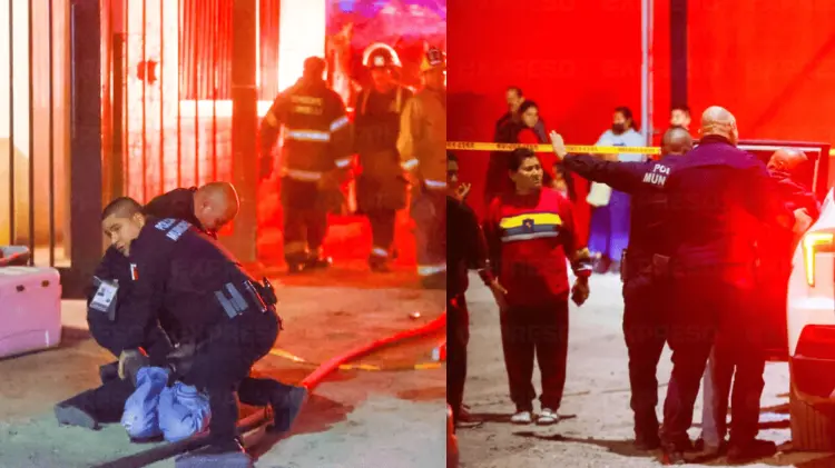 Una persona quedó detenida mientras bomberos apagaban el incendio. (Foto: Cristian Ruiz/EXPRESO)