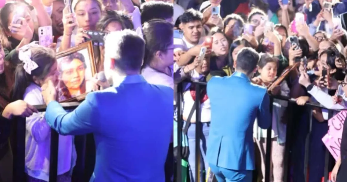 Carlos Rivera dedica canción Hasta el cielo a madre de pequeña fan
