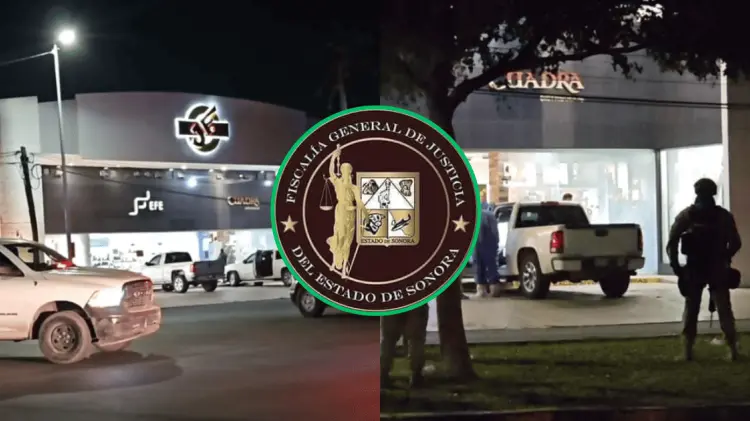 La Fiscalía de Sonora repudió el atentado perpetrado esta tarde en Cajeme. (Foto: Cortesía)