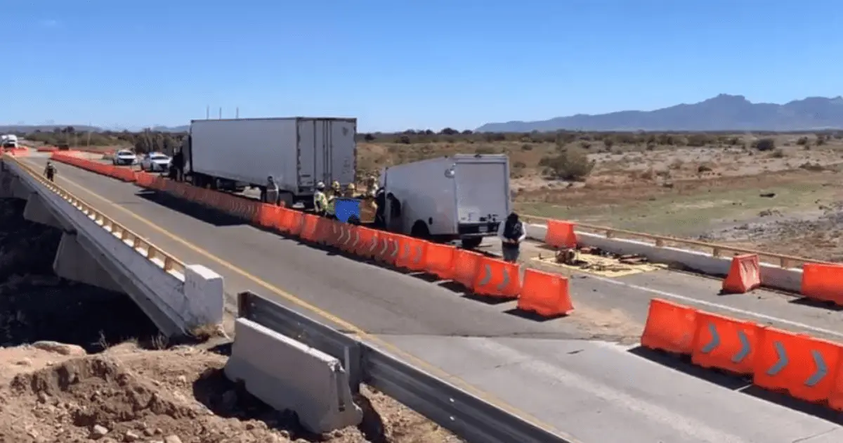Muere una persona tras accidente en libramiento Guaymas-Ciudad Obregón