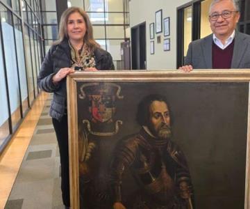 México recibió como donación un retrato de Hernán Cortés