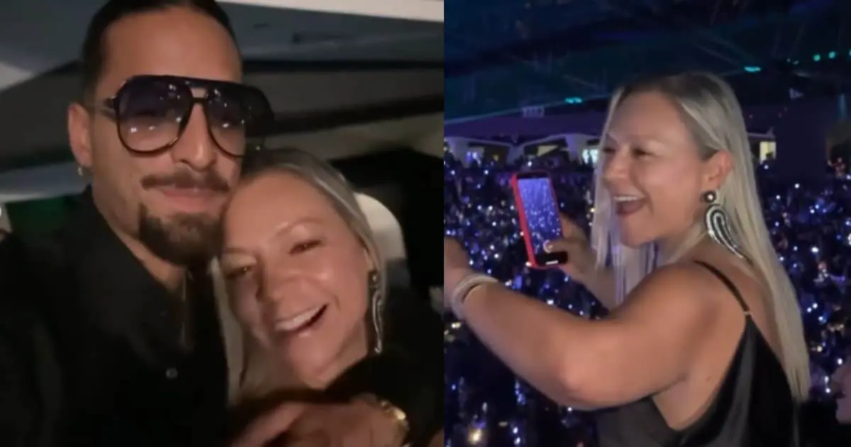 Maluma cumple el sueño de su mamá y la lleva a concierto de Luis Miguel