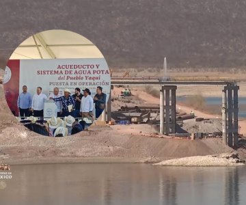 Inaugura el Presidente López Obrador Acueducto Yaqui en Cajeme