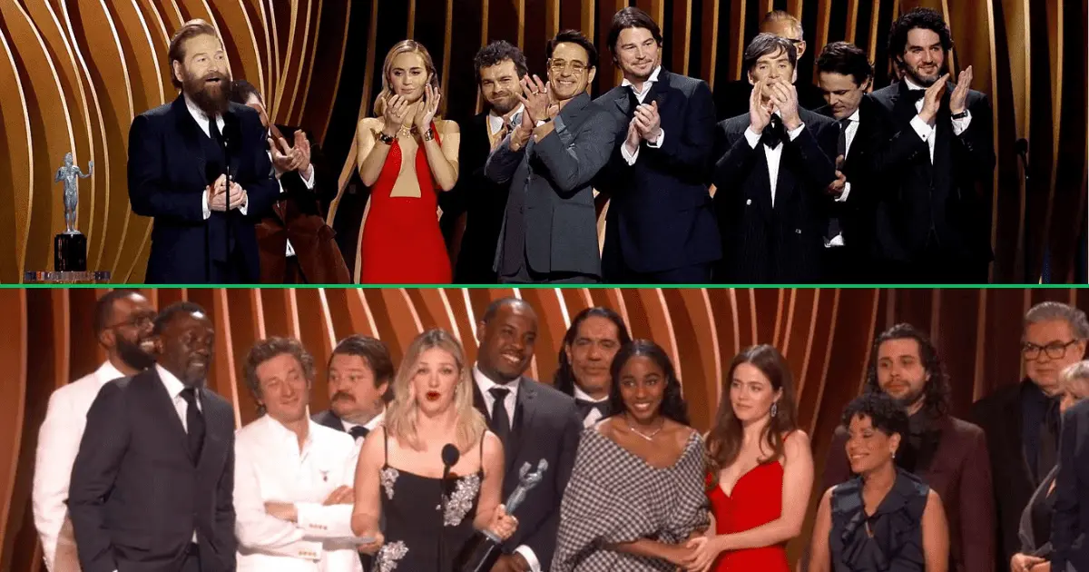 SAG Awards 2024: Oppenheimer y The Bear son reconocidos por actores