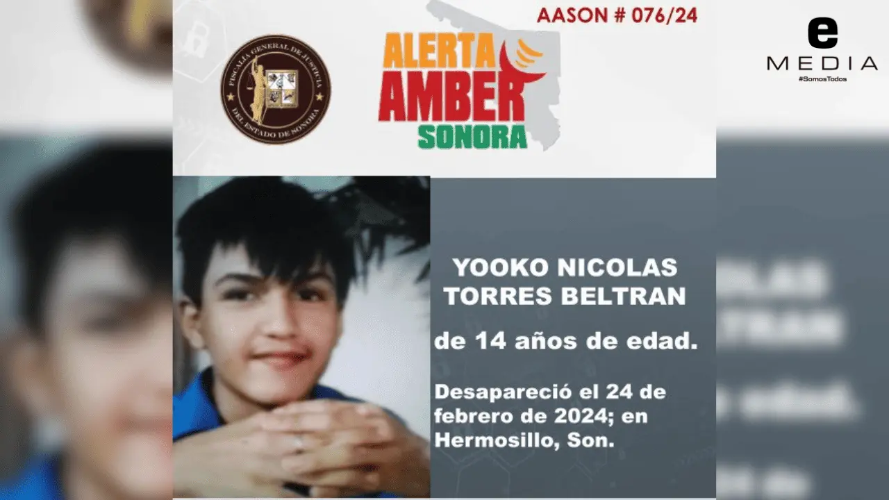 Activan Alerta Amber para localizar a Yooko Nicolás de 14 años