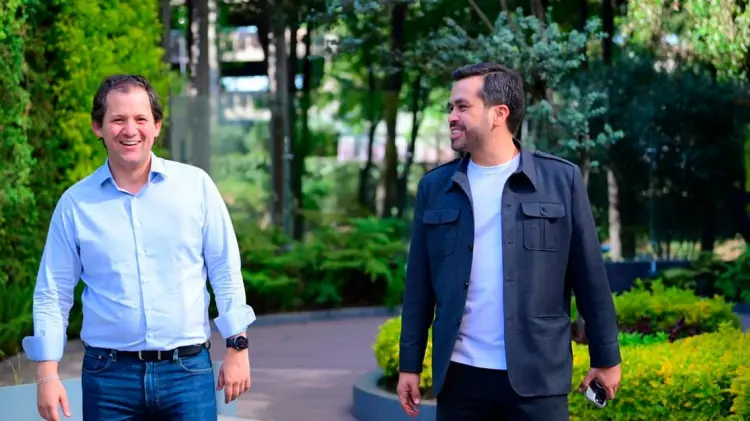 Juan Zavala y Jorge Álvarez Máynez. (Especial / EXPRESO)