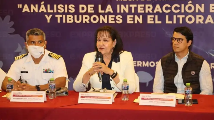 Fátima Rodríguez, titular de Sagarhpa encabezó la reunión. (Foto: Jesús Ballesteros/EXPRESO)