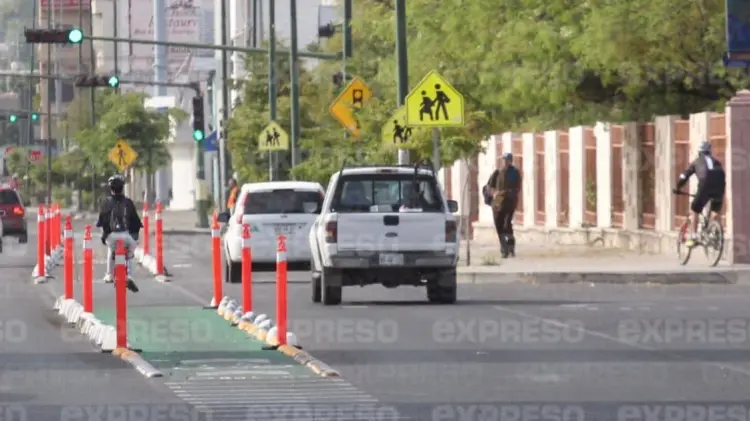El Implan prevé ampliar los espacios de ciclovías a los alrededores de la Unison. (Especial/EXPRESO)