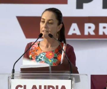 Arranca Claudia Sheinbaum campaña electoral con 100 propuestas de Gobierno