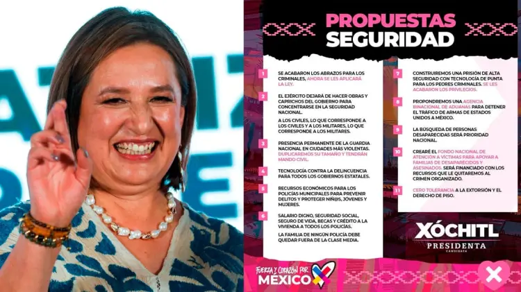 Comunicado de Xóchitl Gálvez. (Especial / EXPRESO)