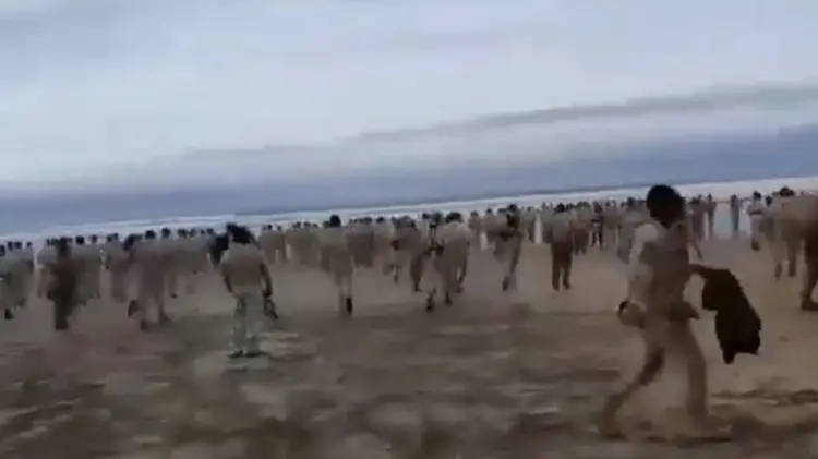 Los militares realizaban actividades de adiestramiento. (Foto: captura de video)