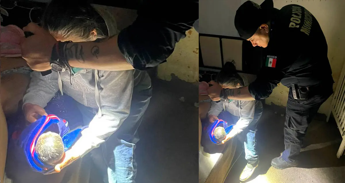 Elementos de la Policía Municipal auxilian a mujer en labor de parto