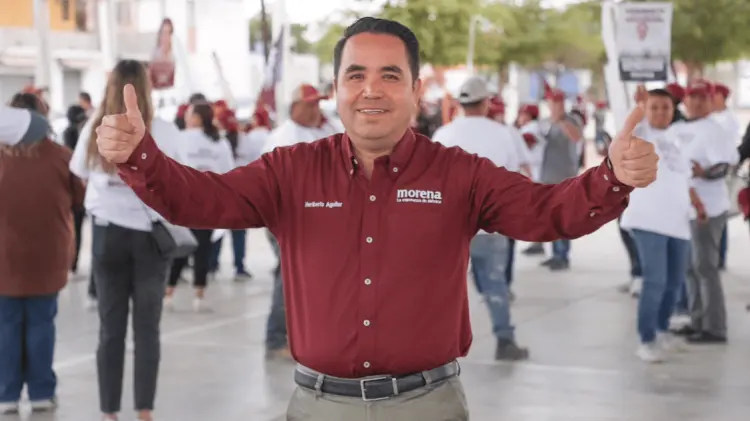 Heriberto Aguilar Castillo, candidato al Senado por Morena. (Foto: Cortesía)