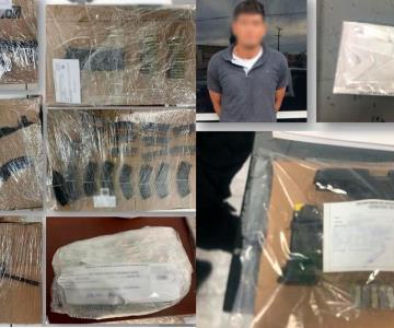 Decomisan armas y droga en Ciudad Obregón y Agua Prieta; hay un detenido