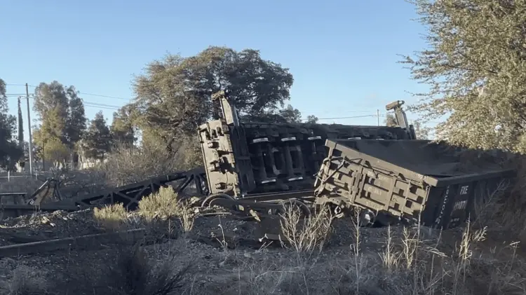 Los vagones accidentados transportaban cobre. (Foto: Especial / EXPRESO)