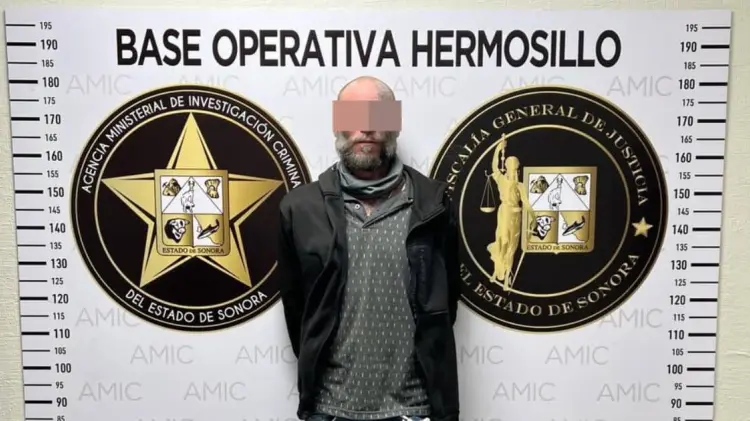 David N fue detenido en la colonia Solidaridad. (Foto: FGJE Sonora)