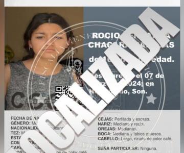 Localizan sana y salva a Rocío Fernanda, menor desaparecida en Hermosillo