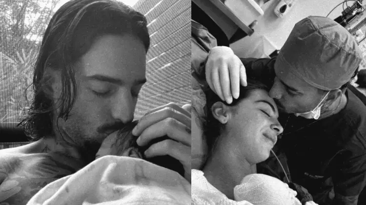 Maluma compartió fotos junto a su hija y su pareja en Instagram. (Fotos: @maluma)