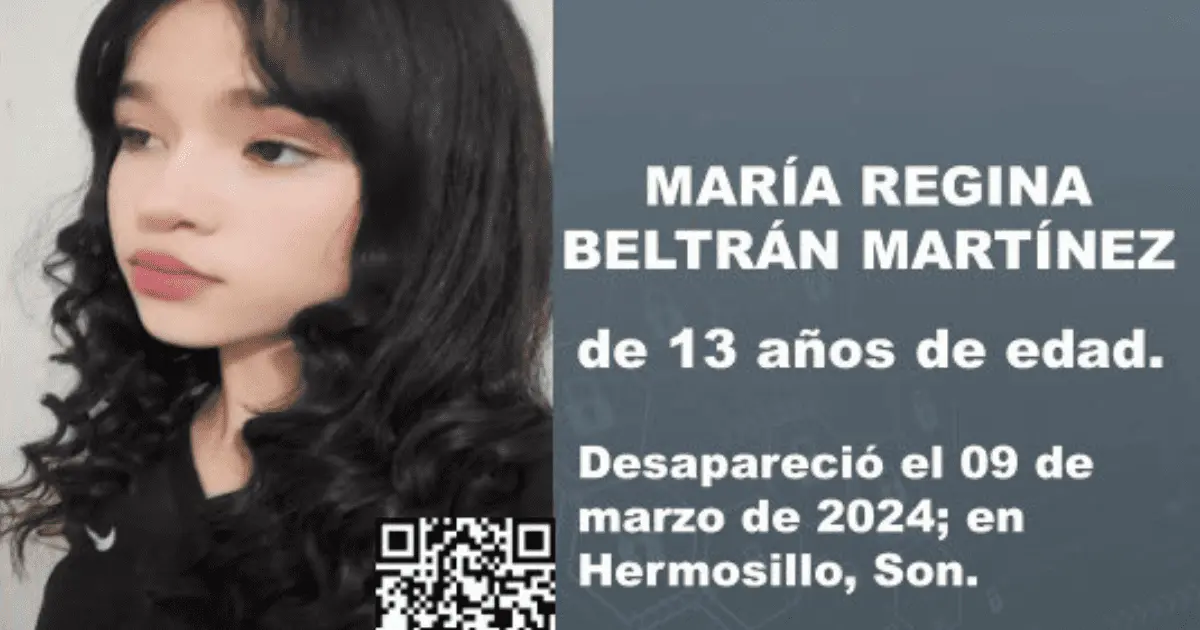 Activan Alerta Amber por menor desaparecida el pasado 9 de marzo