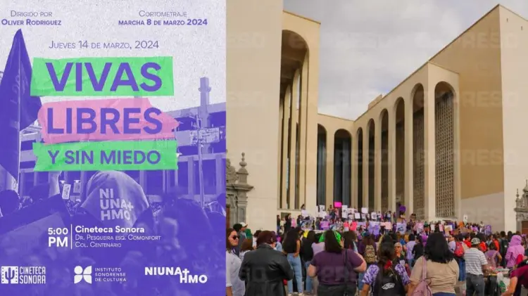 El corto cuenta con la participación de miembros de Ni Una Más Hermosillo. (Especial/EXPRESO)