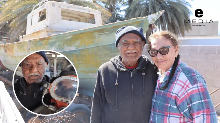 La pareja de 60 años de matrimonio viven en Bahía de Kino. (Foto: Jesús Ballesteros / EXPRESO).