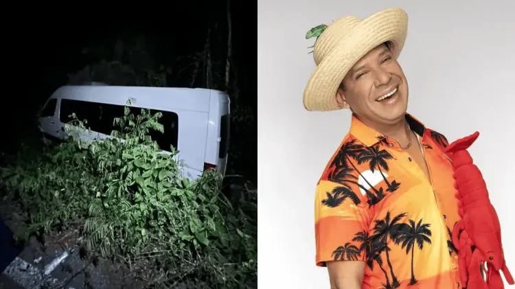 Camioneta en la que viajaba El Costeño cae a un barranco