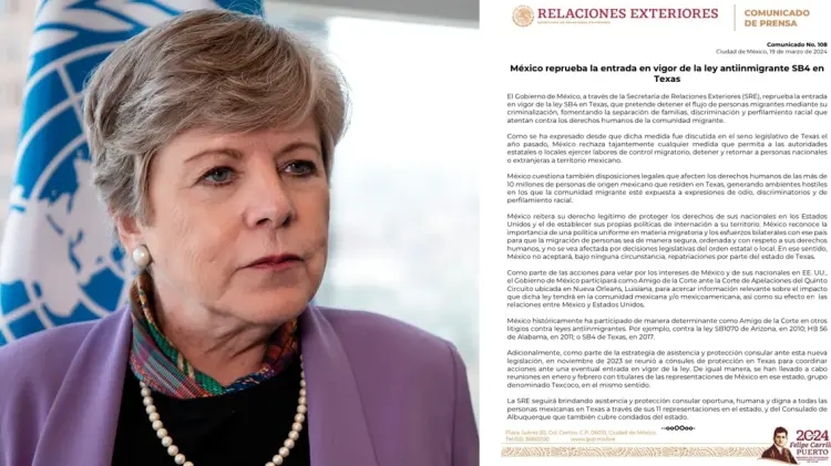 Canciller Alicia Bárcena. (Especial / EXPRESO)