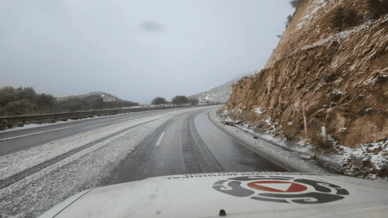 Frente frío número 37 genera bajas temperaturas y nevadas en Sonora