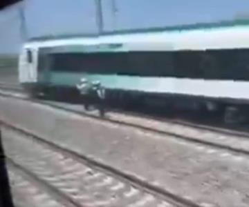 Se descarrila vagón del Tren Maya en Tixkokob, Yucatán