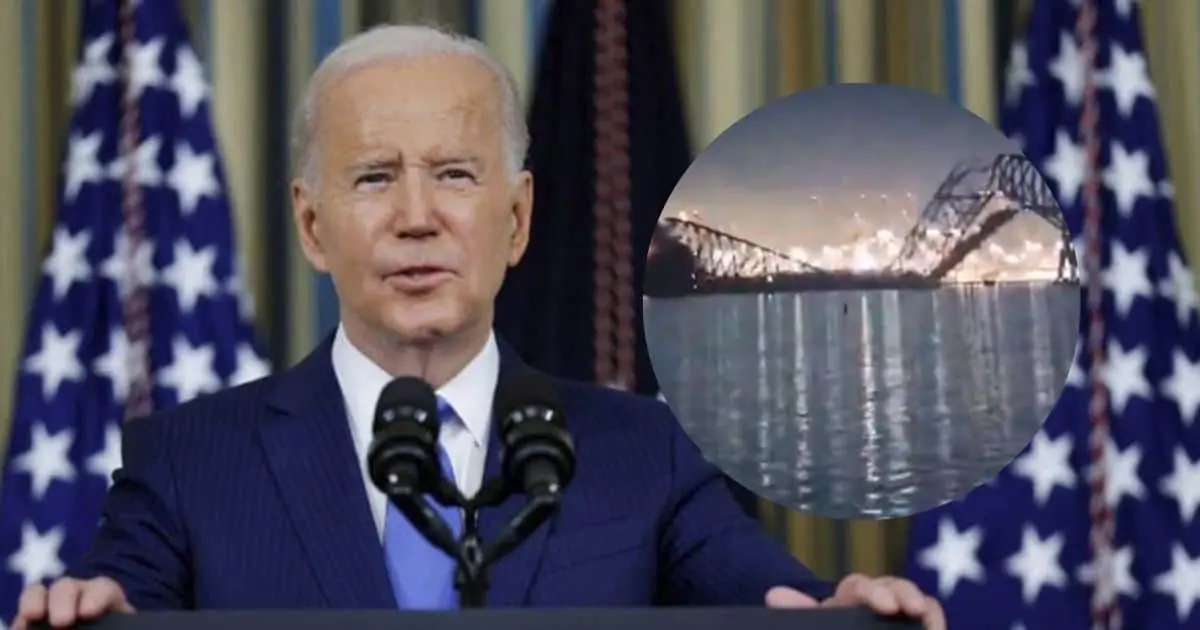 Joe Biden ordena reconstrucción de puente colapsado en Baltimore