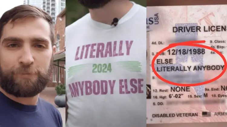 El hombre llamado Literally Anybody Else quiere ser presidente de EU. (Fotos: Tomadas de redes)